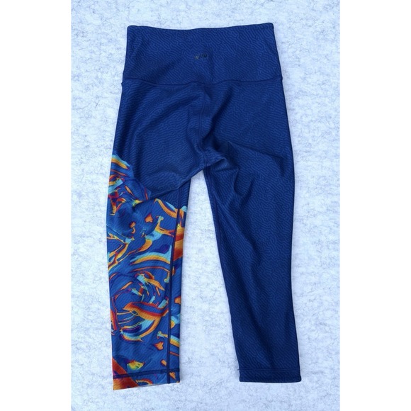 WITH For Peloton Black History Month Crop Leggings Blue Size XS High Rise - Picture 6 of 9